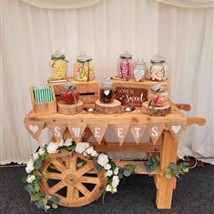 Rustic Sweet Cart with Sweets