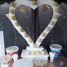 Ferrero Rocher- Cupcakes Heart Stand