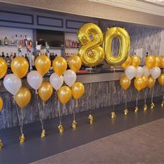 SILVER LATEX BALLOON PACKAGE 