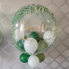 Personalised baby shower leaflet balloon