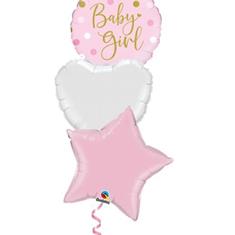 Baby Girl  Dots balloon bouquet