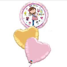 Mum bump 3 balloon bouquet