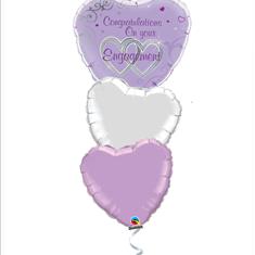 Happy Engagements Lilac Balloon Bouquet