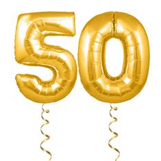 50th Anniversary Number Balloons 
