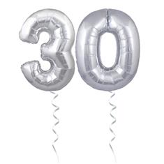 30th Anniversary Number Balloons 