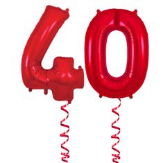 40th Anniversary Number Balloons 