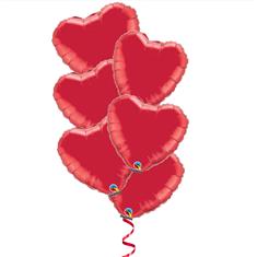 Red Heart Balloon Bouquets 