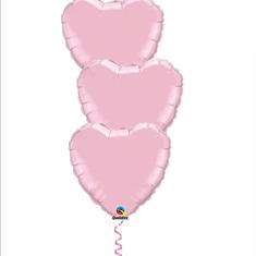 Pink Heart Balloon Bouquets 