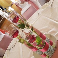 Fresh Flower Trio cylinder vase centrepieces