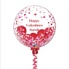 Happy valentines personalised bubble balloon 