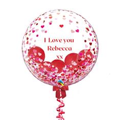 I love you personalised bubble balloon 