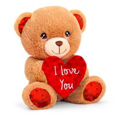 valentines I love you teddy 15cm by Keel Toys 