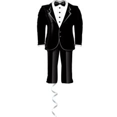 Groom&#39;s Tuxedo Super Shape Foil Balloon