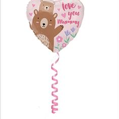 I Love you mummy bear balloon 