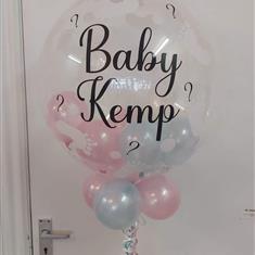Personalised baby bubble balloon 
