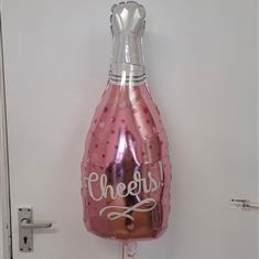 Cheers pink champagne bottle 