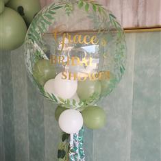 Bridal shower personalised bubble balloon 