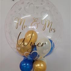 Heart Wedding personalised balloon 