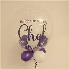 Heart birthday personalised balloon 
