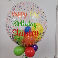 Rainbow personalised balloon 