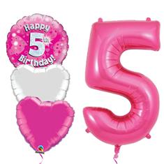 5 birthday pink