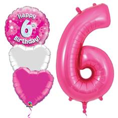 6 birthday pink 