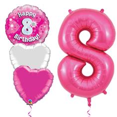 8 birthday pink