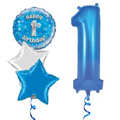1 birthday blue