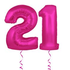 21 pink numbers