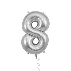 8 silver number 