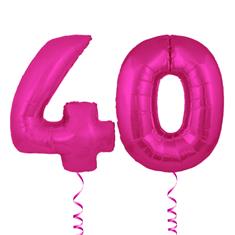 40 pink numbers 