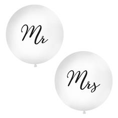 Giant Mr &amp; Mrs latex balloons