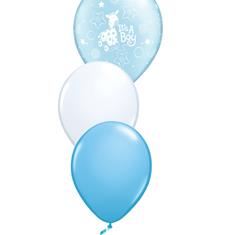 Baby boy 3 latex balloon bouquet