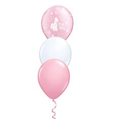 Baby girl latex balloon bouquet