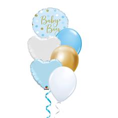Baby boy gold dots party mix