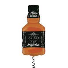 Aged to perfection Whiskey birthday bottle supershape 