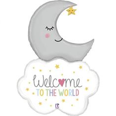 Welcome to the world cloud &amp; moon suppershape
