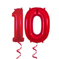 10 Red Number 