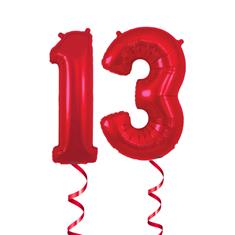 13 Red Number 