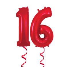 16 Red Number 