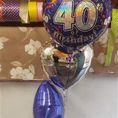40 balloon bouquet purple 
