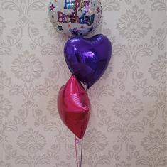 Happy birthday stars 3 balloon bouquets 