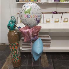Elephant baby shower balloon bouquet