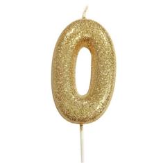 AGE 0 GOLD GLITTER CANDLE
