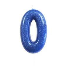 AGE 1 BLUE GLITTER CANDLE