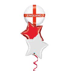 England 3 balloon bouquet