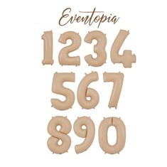 Nude number balloons 