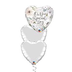 On your special day (flowers) balloon bouquet