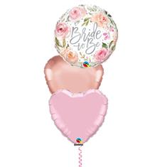 Bride to be 3 balloon bouquet