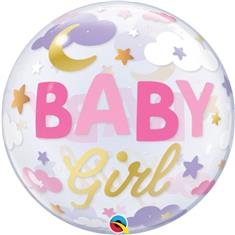 BABY GIRL SWEET DREAMS BUBBLE BALLOON